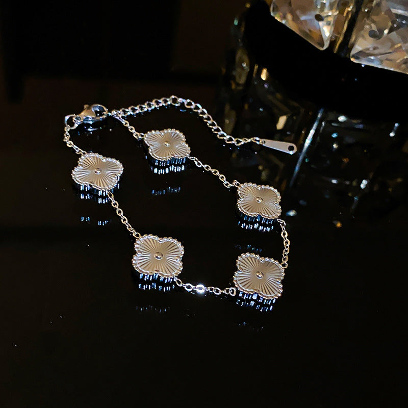 Zircon Adjustable Female Simple Light Luxury Graceful Bracelet