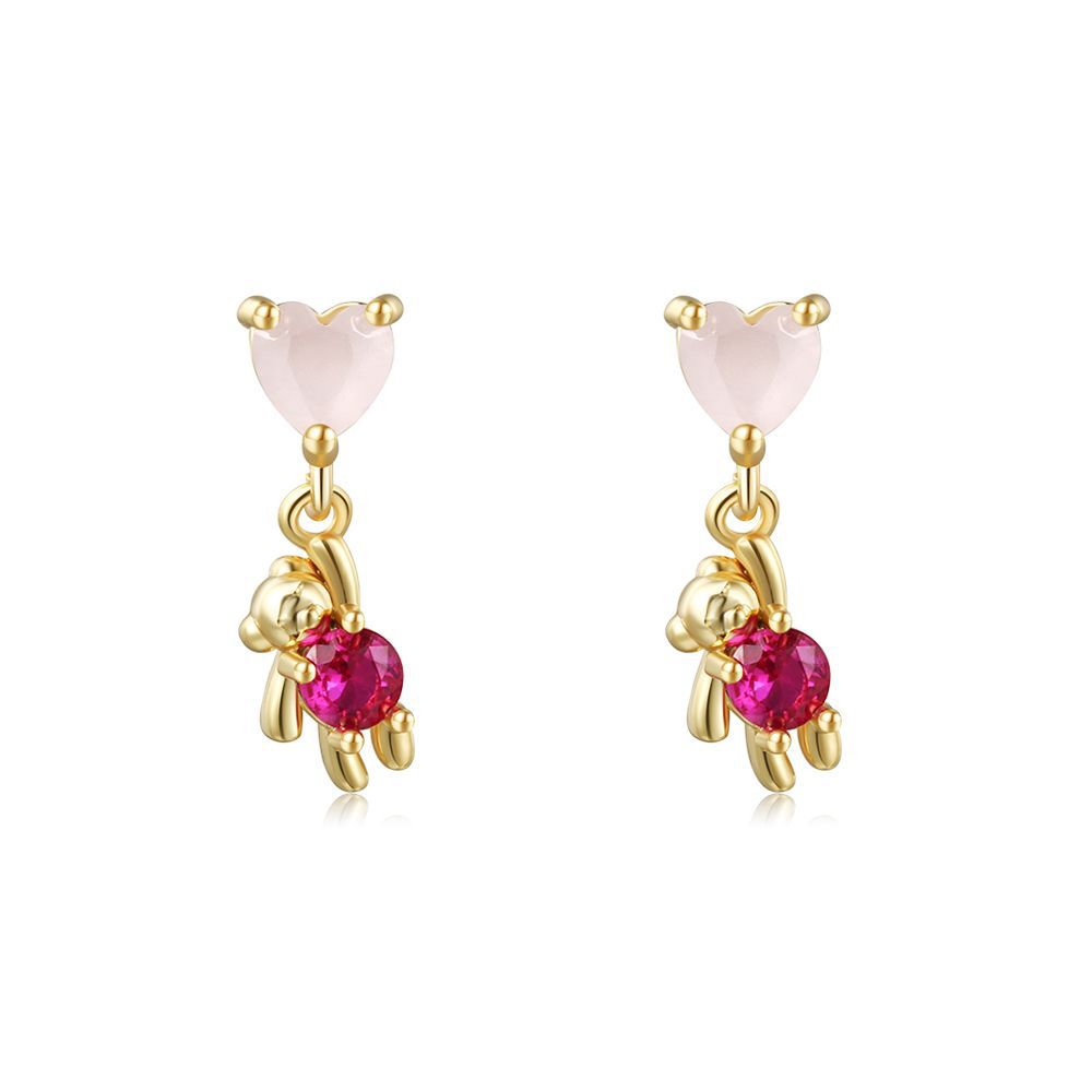 Mickey Ear Tassel Gold Jewelry Cute Rings