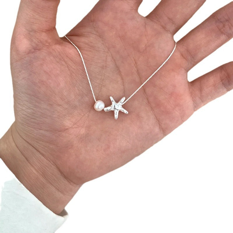 Women's Minority Pearl Butterfly For Summer Design Versatile Simple Clavicle Necklaces