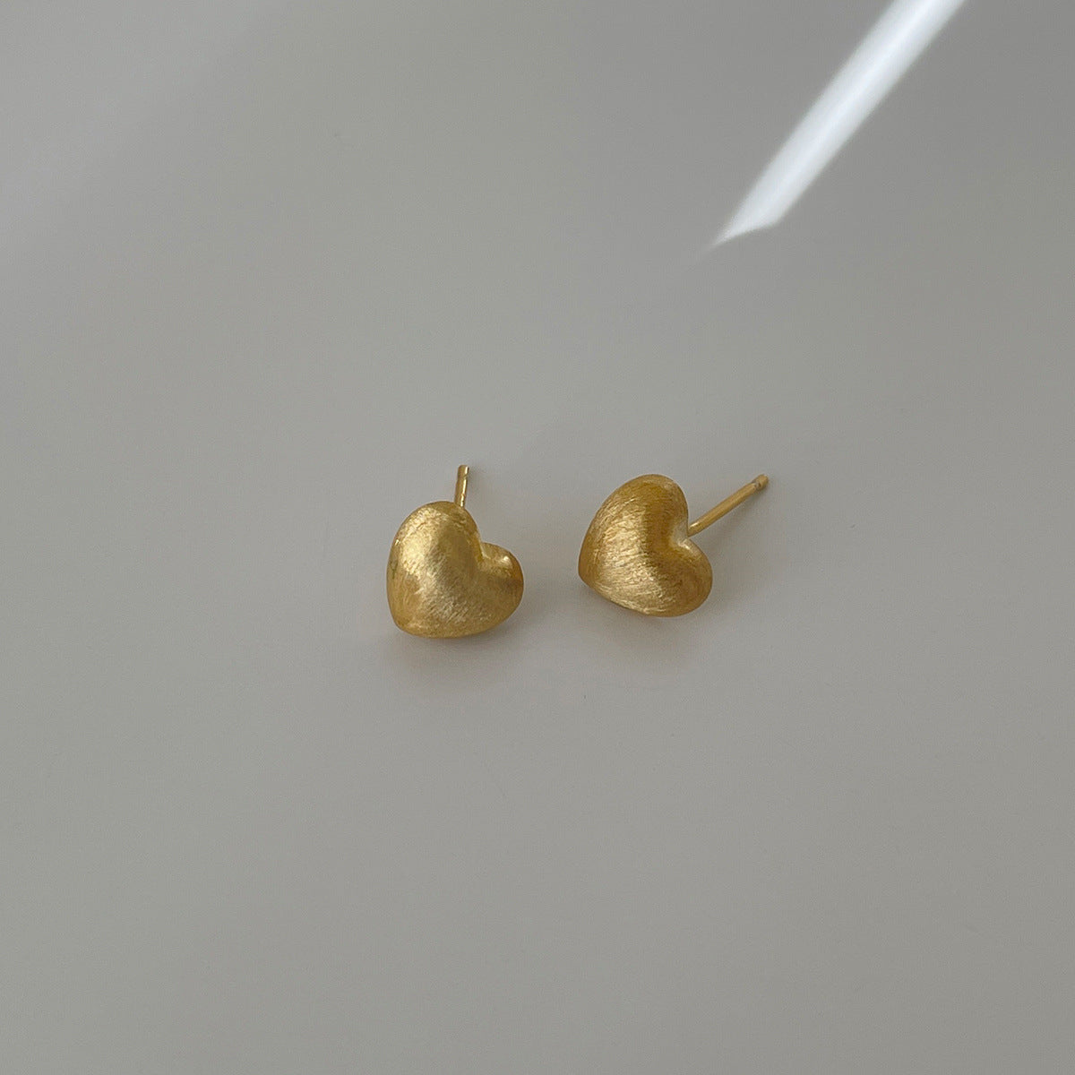 Women's Brushed Love Heart Light Luxury Minority High-grade Versatile Rings