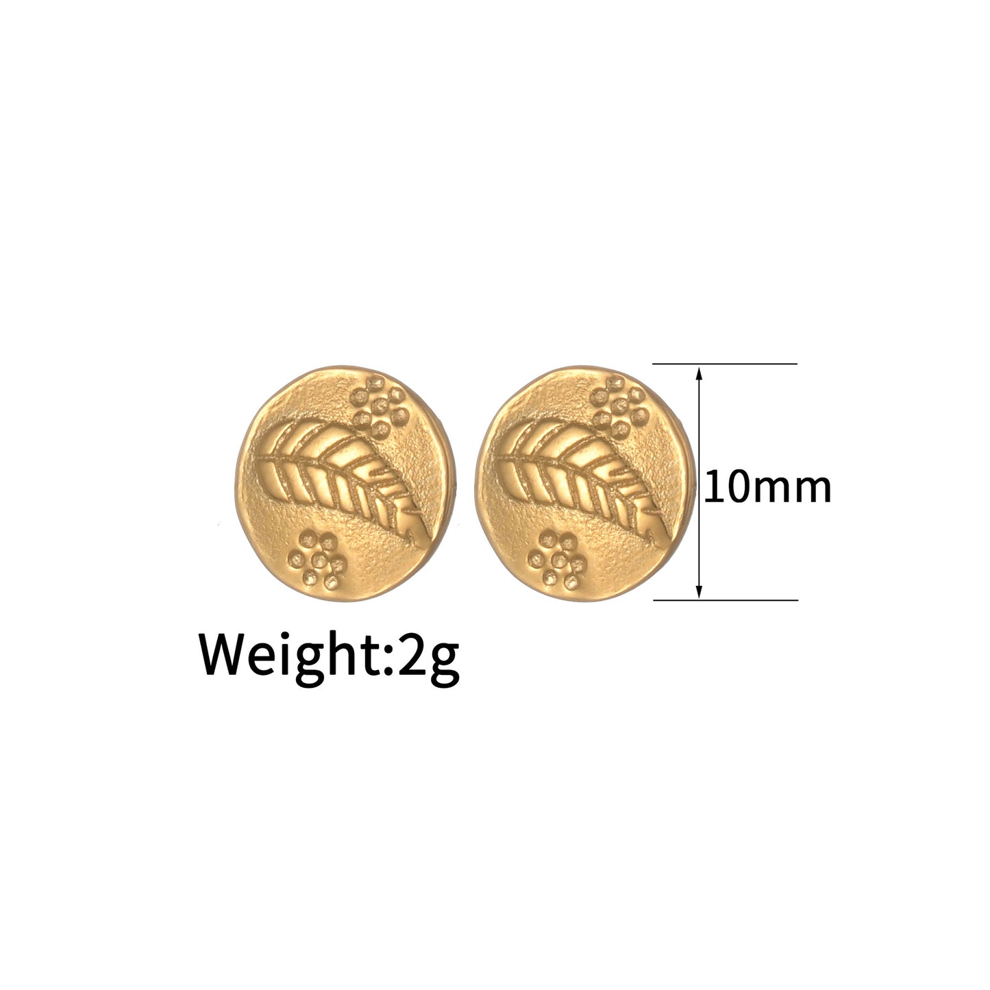 Women's Ear Simple Stainless Steel Animal Bee Earrings