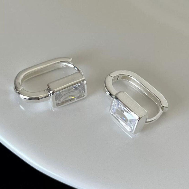Studded With Zircon Female U-shaped Clip Korean Rings