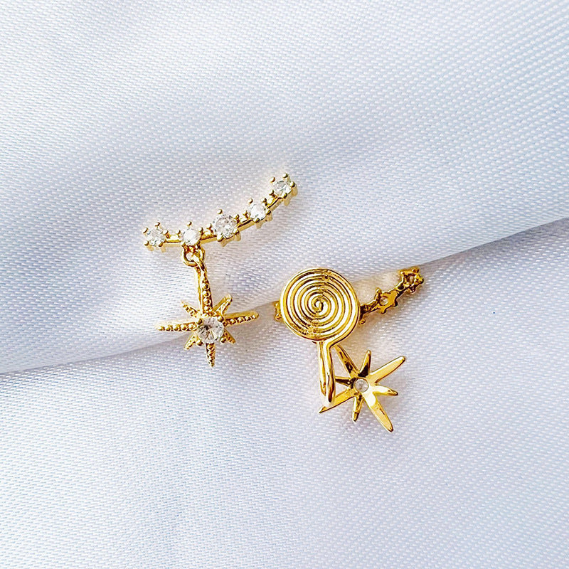 Light One-piece Mosquito Coil Ear Clip Earrings