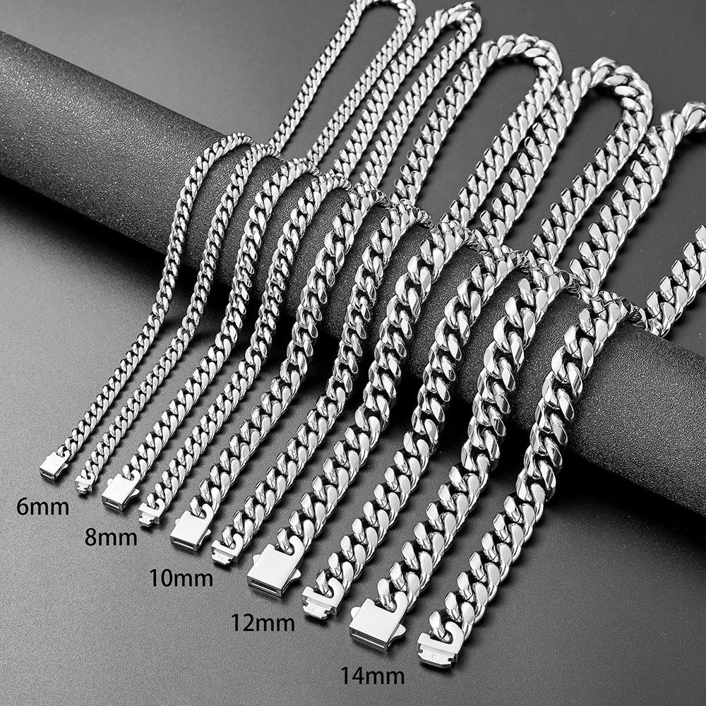 Hop Titanium Steel Choker High Sense Necklaces