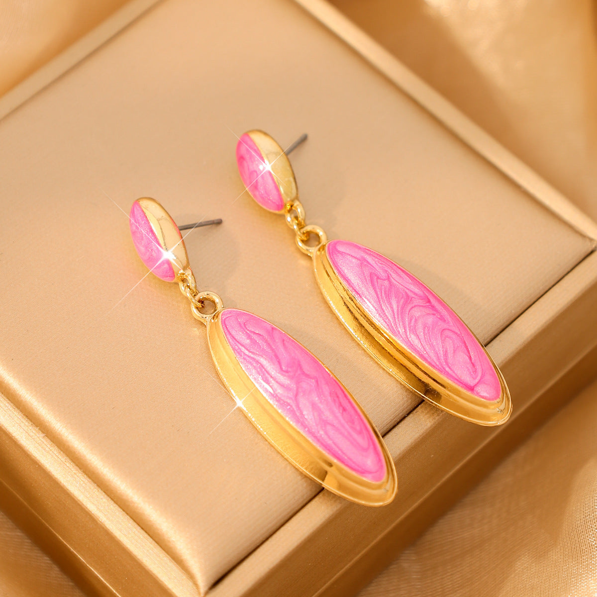 Exquisite Long Eardrops Simple Fashion Metal Earrings