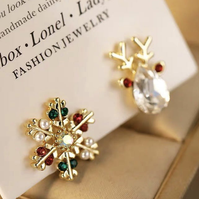 Winter Zircon Christmas Tree Niche Design Rings