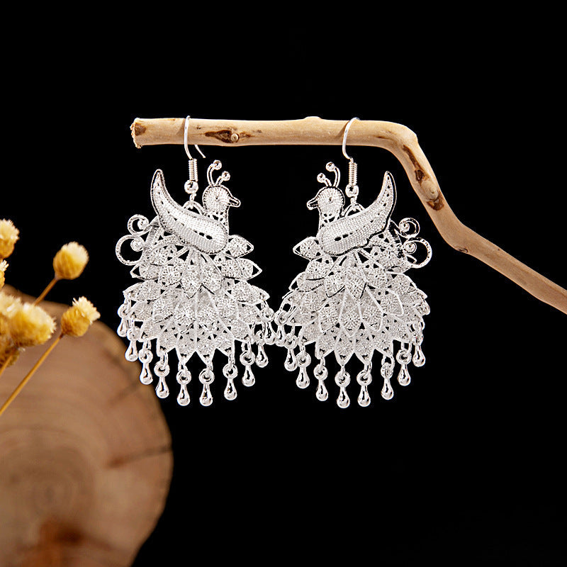 Miao Sier Ethnic Totem Phoenix Bell Rings