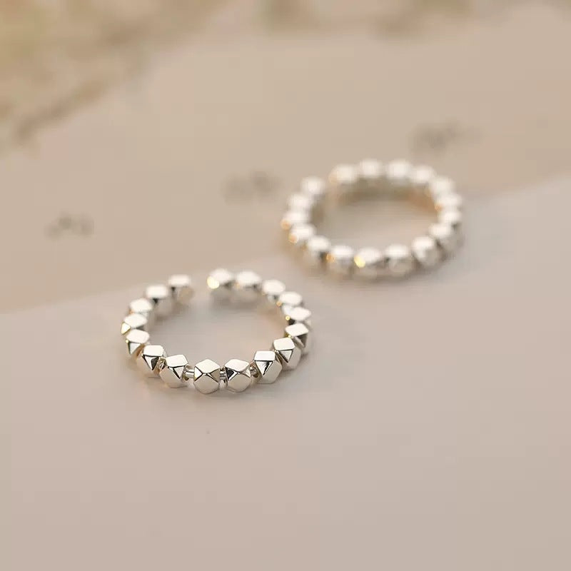 Women's Chinese High-grade Sier Light Luxury Minority Design Temperament Wild Opening Rings