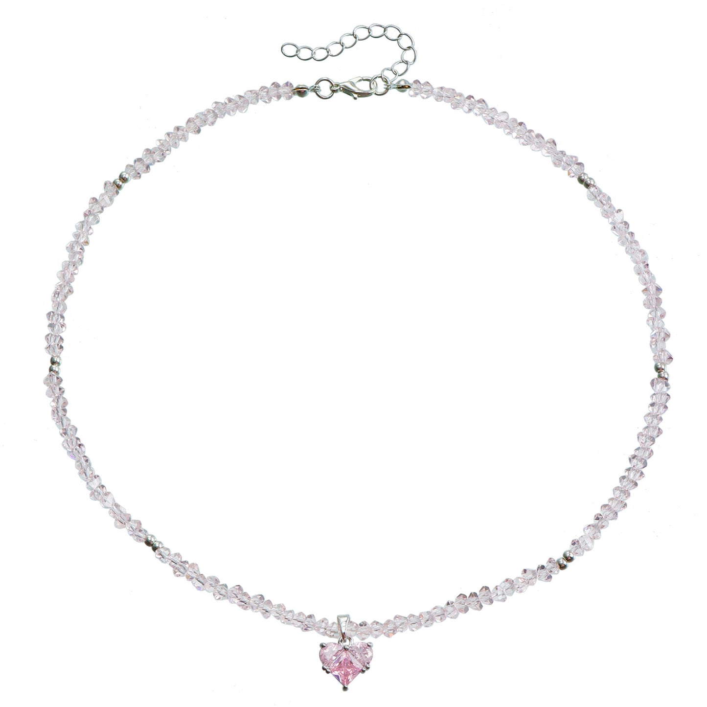 High Sense Niche Love Clavicle Chain Glass Beads Necklaces
