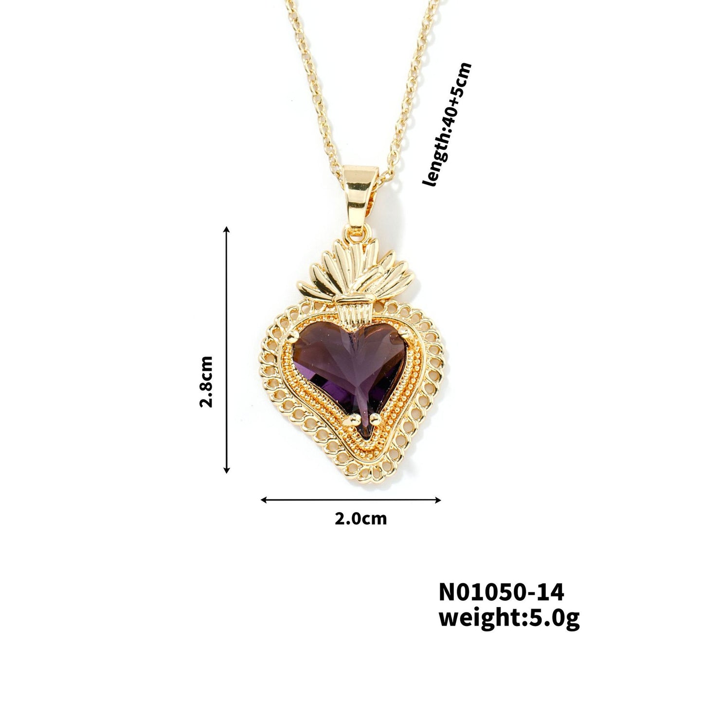 Women's Light Luxury High-grade Love Stainless Steel Necklaces