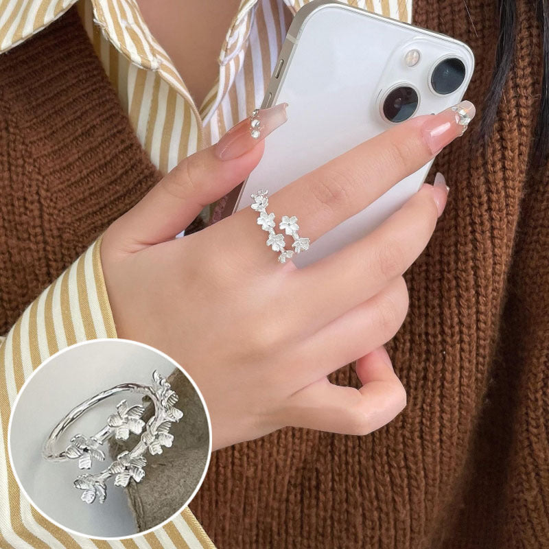 Female Stall Twin Sier Plated Niche Rings