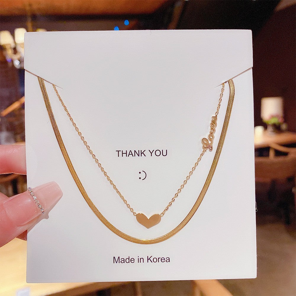 Women's Luxury Titanium Steel For Niche Design Necklaces
