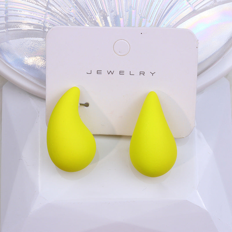 Women's Design Chubby Water Drop Ear Simple Earrings