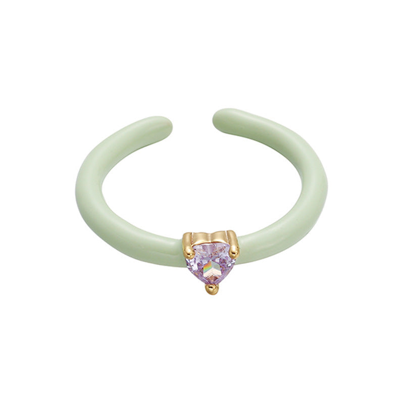 Female Affordable Luxury Style High-grade Drop Oil Rings
