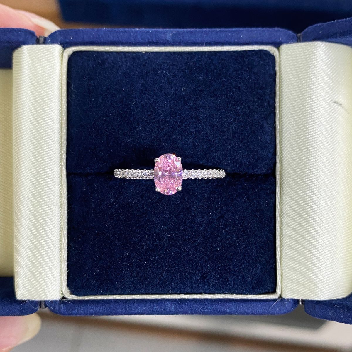 High Carbon Diamond Ice Flower Cut Rings