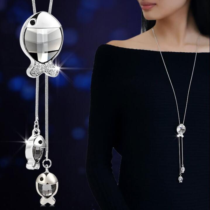 Women's Classic Sweater Chain Long Clothes Accessories Necklaces