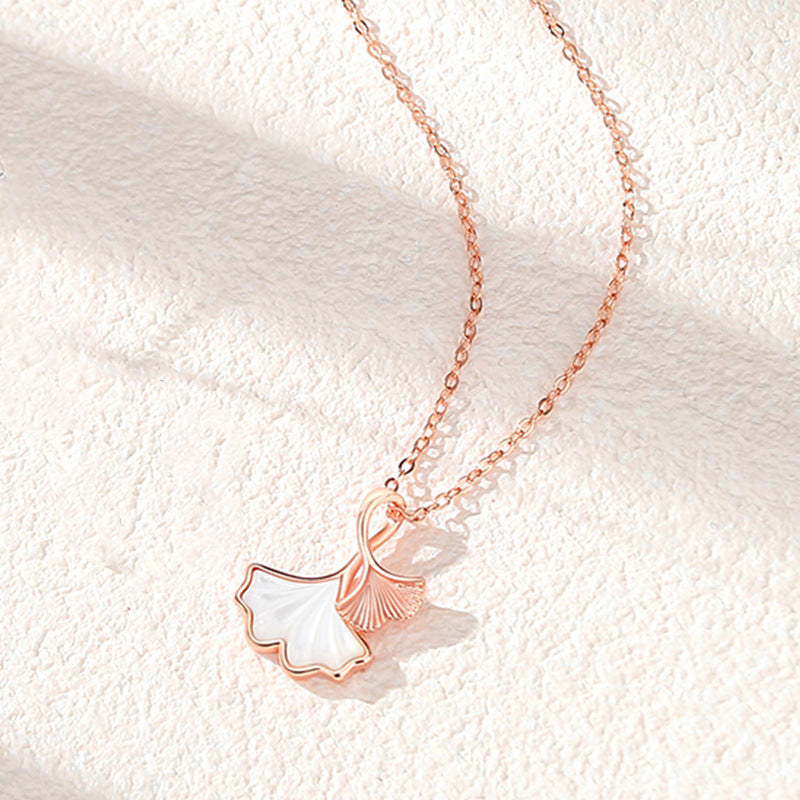 Mori Style White Shell Clavicle Chain Necklaces