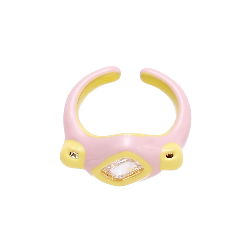 Female Affordable Luxury Style High-grade Drop Oil Rings