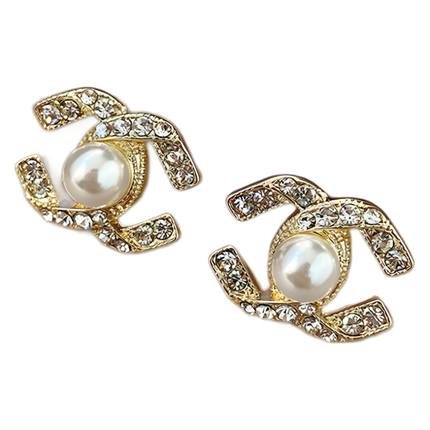 Double Light Luxury Temperament Ear Piercing Clip Sterling Sier Classic Earrings