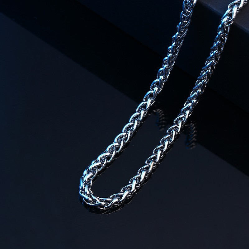 Women's & Men's Fading Cuban Link Chain Hip Hop Versatile Stainless Necklaces