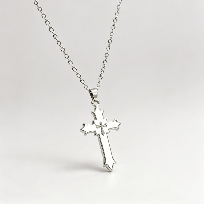 Women's & Men's Cross Couple Design Punk Retro Personality Pendants
