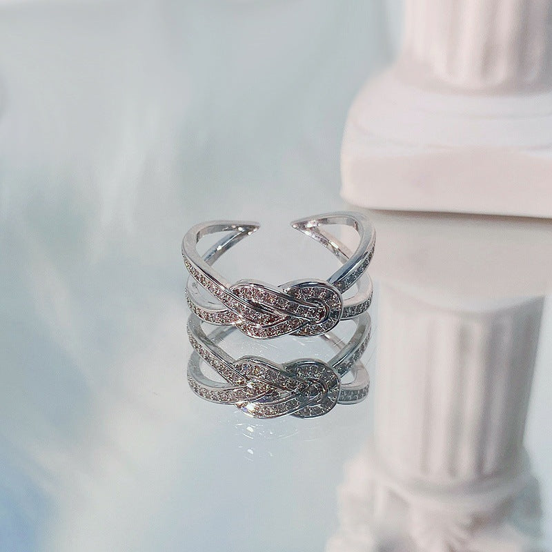 Twist Temperament Open Cold Style Personality Versatile Opening Rings