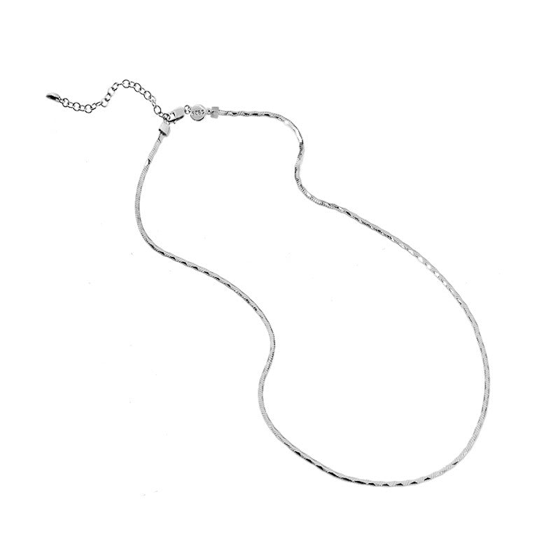 Sier Gold-plated Disco Snake Bones Chain Necklaces