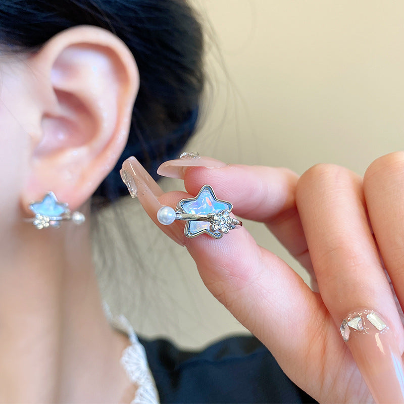 Starry Sky Korean Style High Sense Niche Temperament Earrings