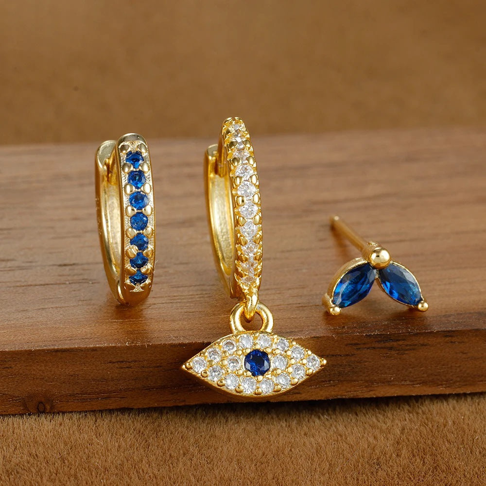 Elegant Generous Fashion Suit Evil Eyes Earrings