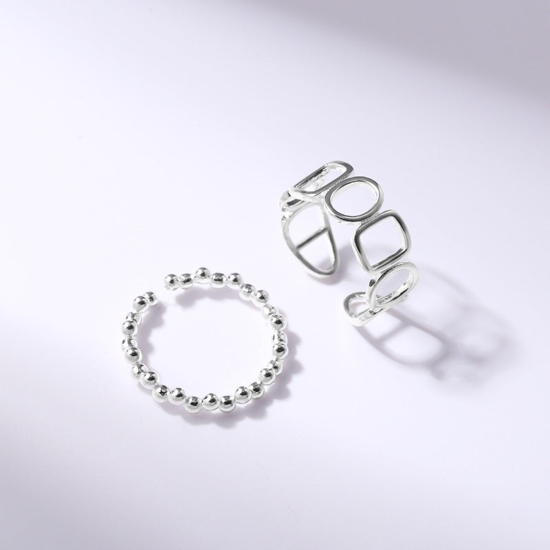 Women's Korean Style Surrogate Shopping Combination Opening Rings