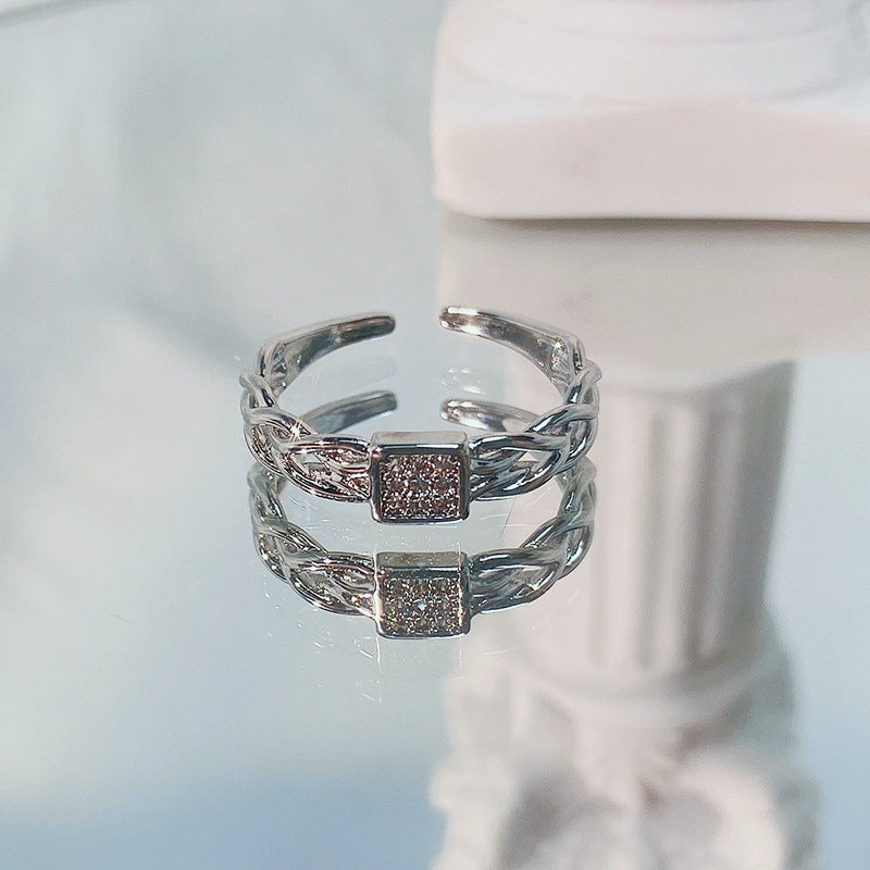 Twist Temperament Open Cold Style Personality Versatile Opening Rings