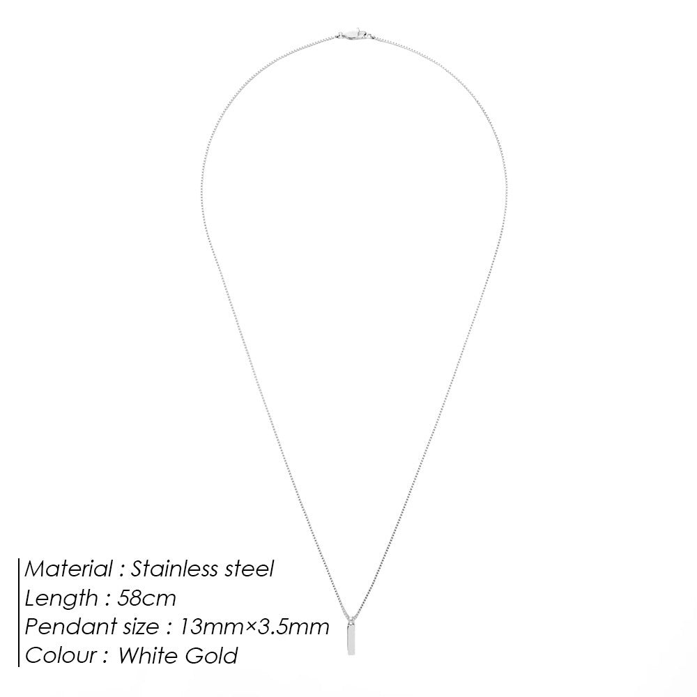 Women's Korean Style Titanium Steel Fashion Luxury Design Clavicle Necklaces