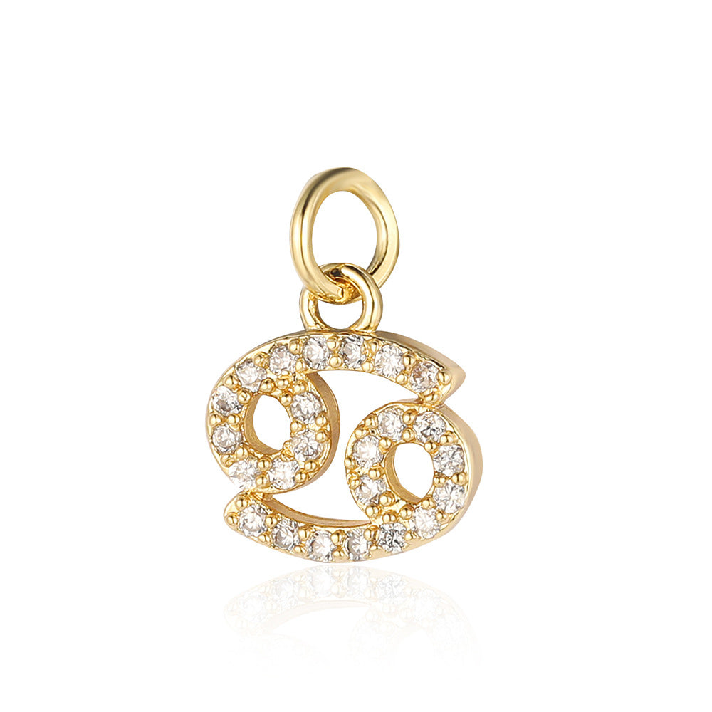Twee Constellation Copper Zircon Ornaments Accessories Pendants