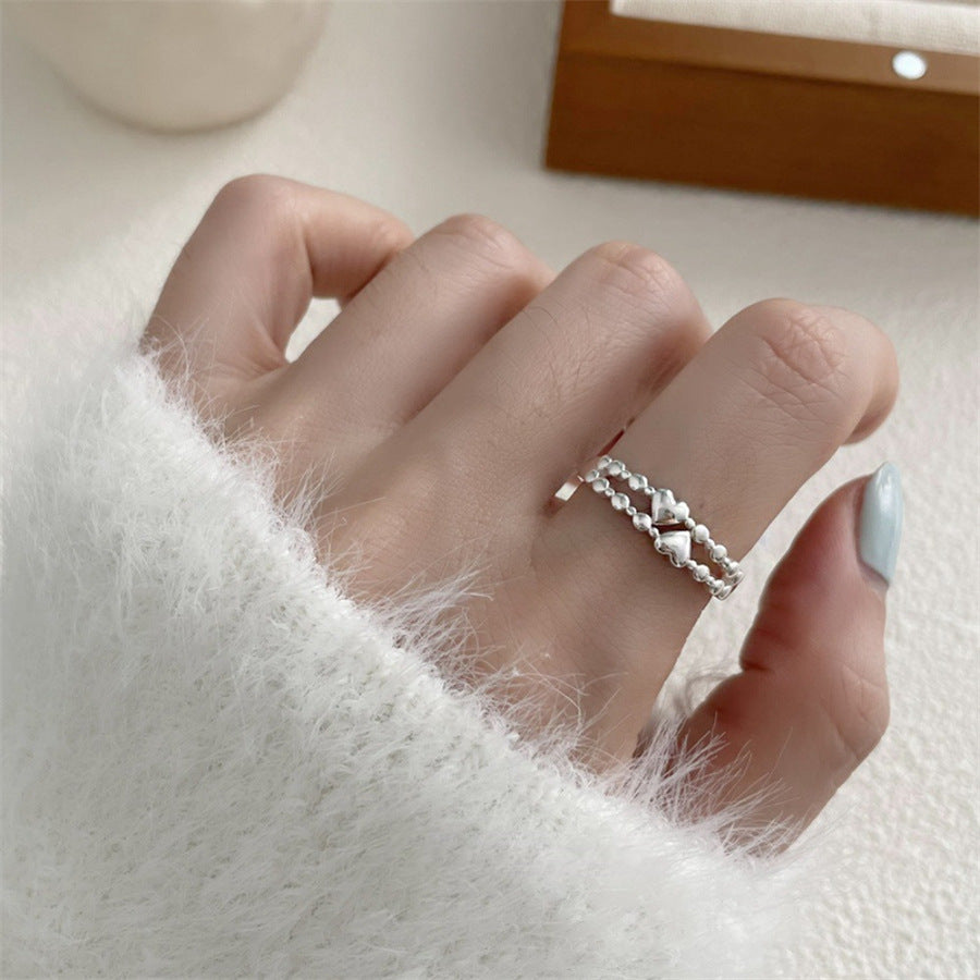 Women's Simple Pearl Butterfly Sterling Sier Special Interest Rings