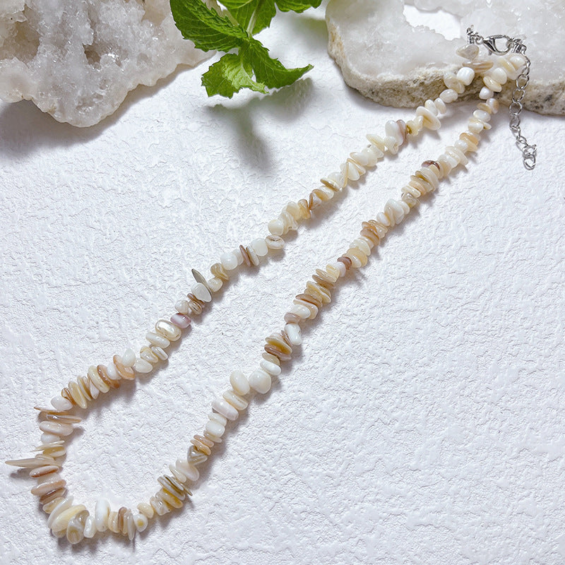 Gravel Style Neck Chain Bohemian Agate Necklaces