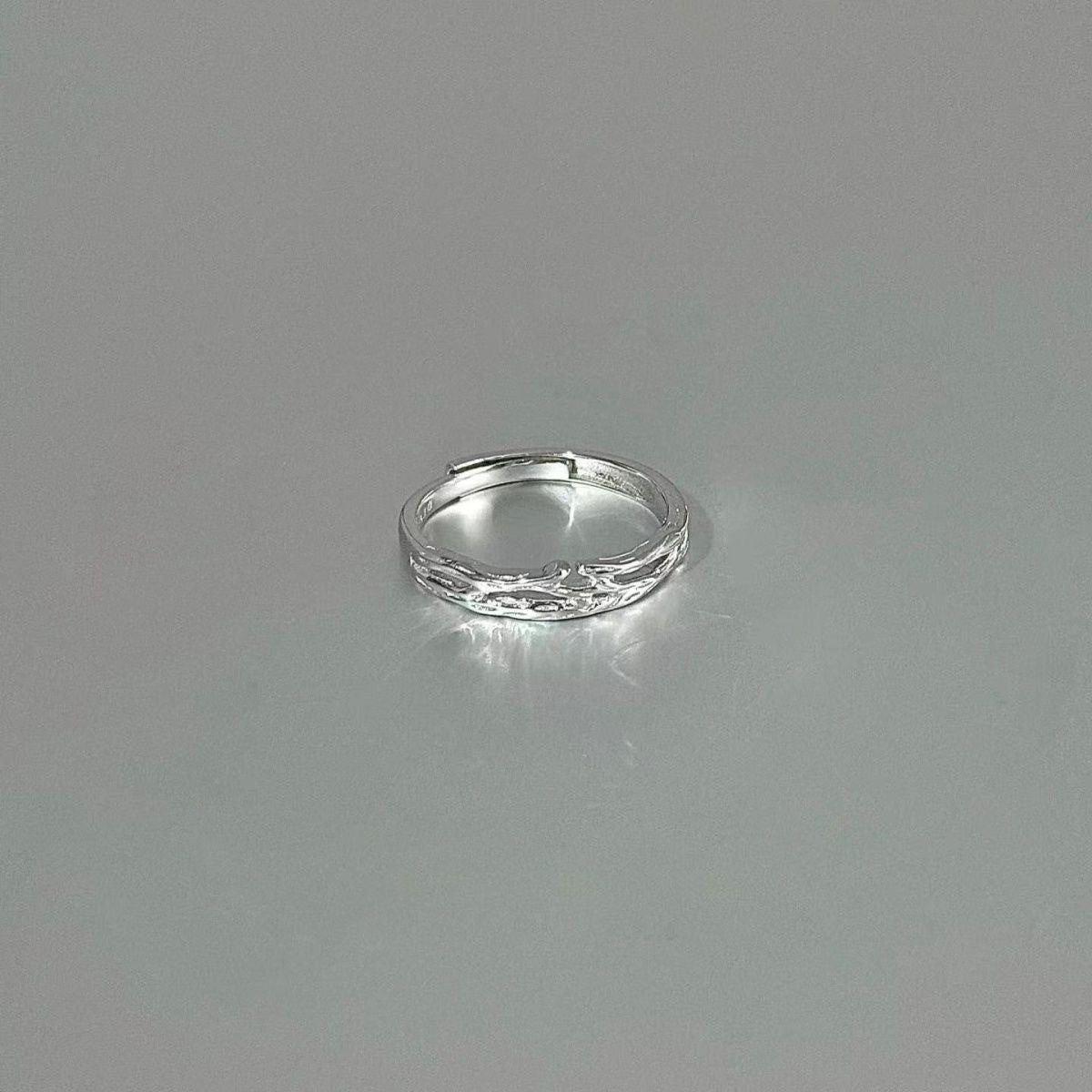 Not To Evade Couple Jasmine Flower Design Open Artistic Ring