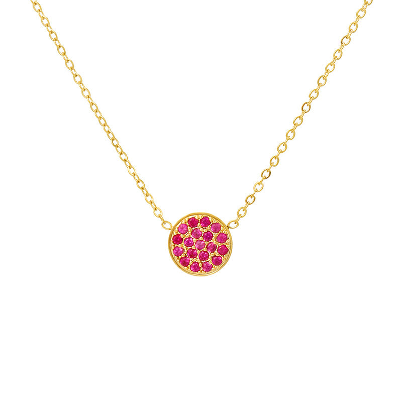 Luxury Full Diamond Versatile Small Titanium Steel Necklaces