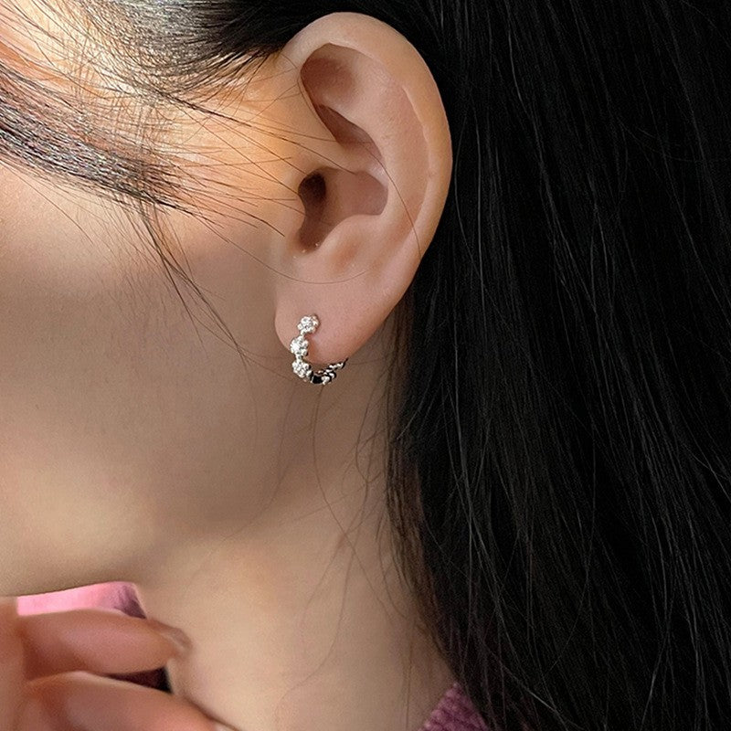 Circle Niche Design High-grade Cold Style Earrings