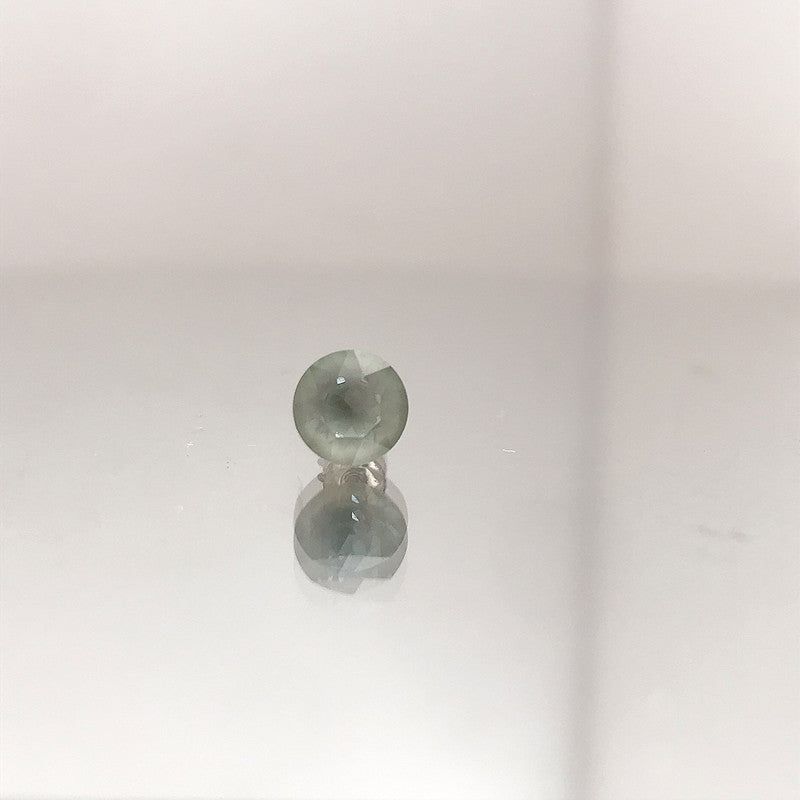 Round Diamond Spiral Medical Titanium Steel Earrings