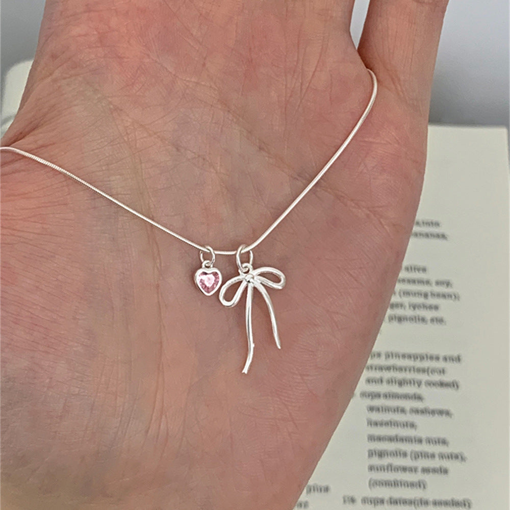 Women's Everyday Joker Sterling Sier Aquamarine Butterfly Necklaces