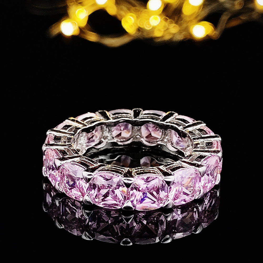 Women's Simple Pink Niche High Sense Does Rings