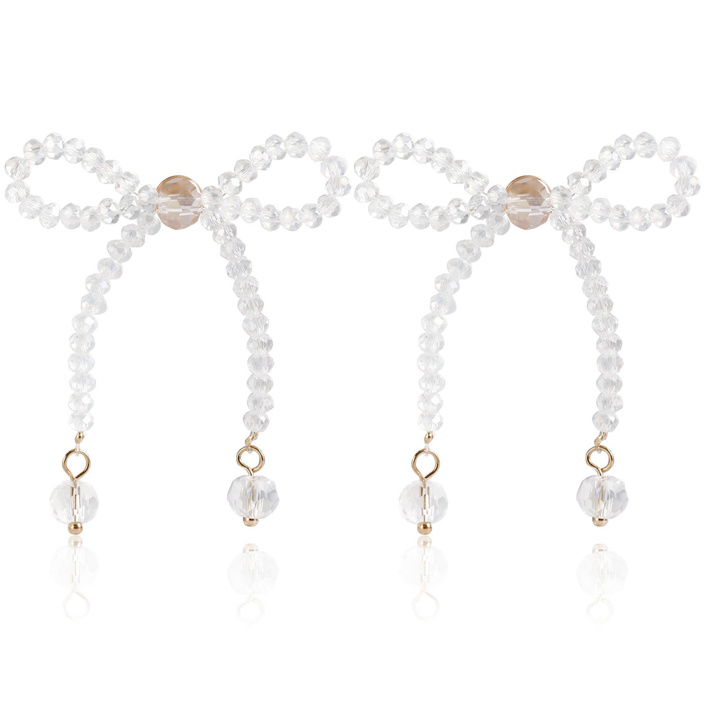 Women's Ornament Retro Imitation Pearl Bowknot Floral Earrings
