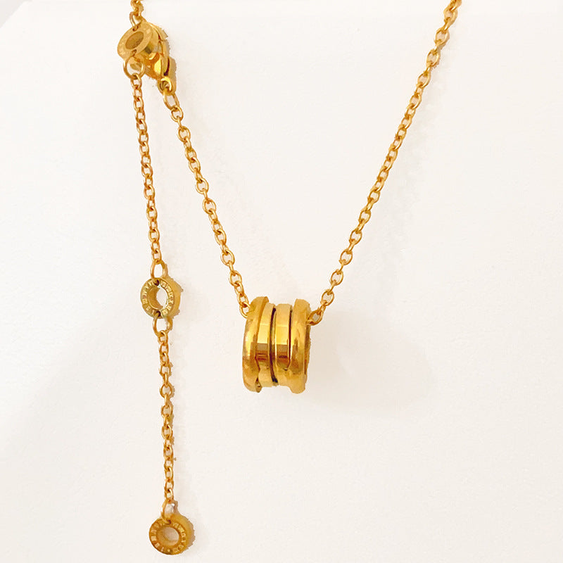 Women's Steel No Fading Roman Digital Spring Fashion Small Waist Necklaces