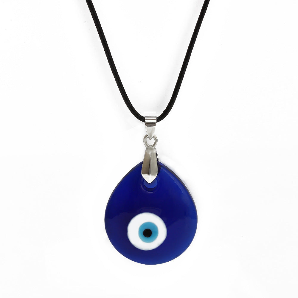 Turkish Blue Eyes Devil's Eye Glass Necklaces