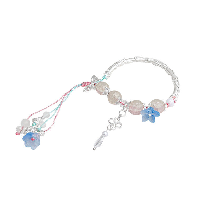 Style Pink Lotus Pond Butterfly Cherry Blossom Bracelets