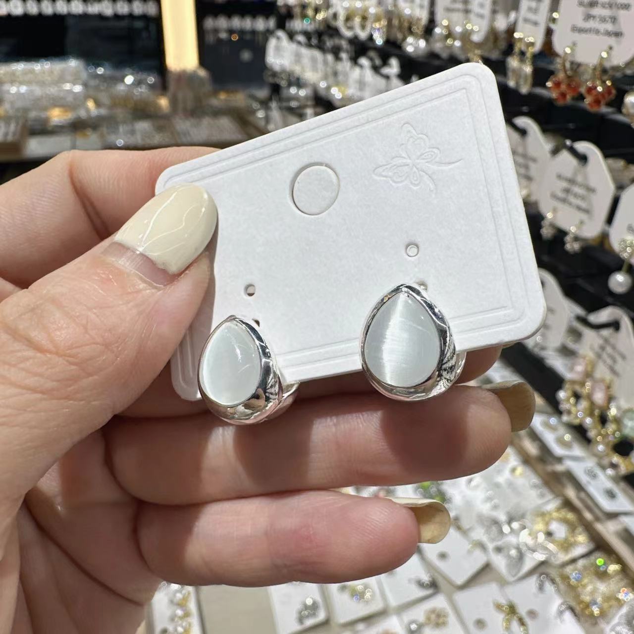 Women's Water Drop Ice Through Unique Frosty Earrings