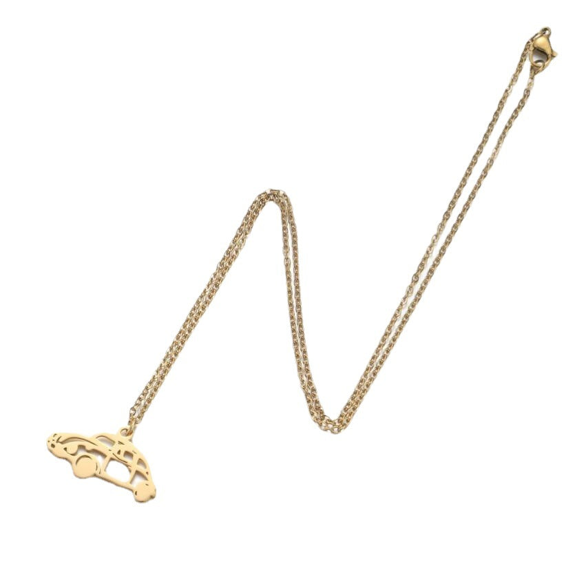 Pattern Car Fashion Style Stainless Steel Necklaces