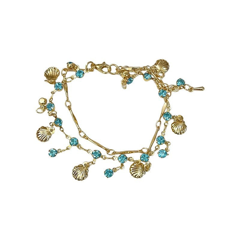 High-grade Double Layer Twin Temperament Clavicle Chain Necklaces