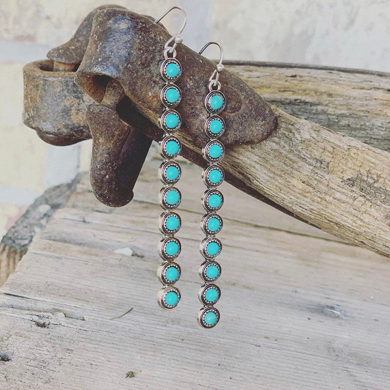 Bohemian Style Simple One-line Alloy Retro Creative Earrings