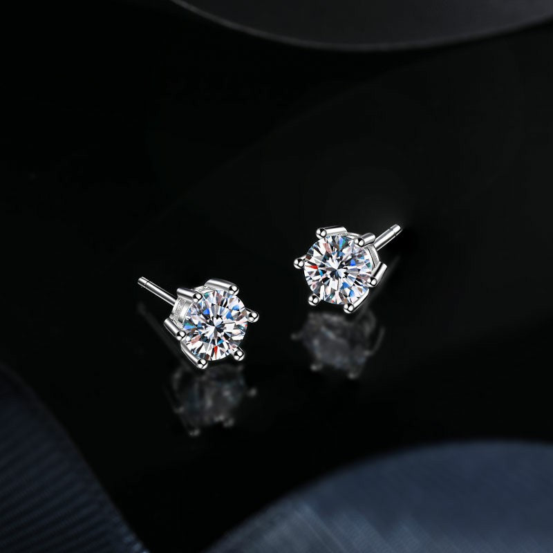 Women's Platinum Classic Ear Bone Elegant Simple Earrings